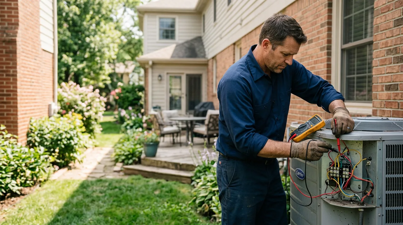 HVAC technician working near North Myrtle Beach, SC